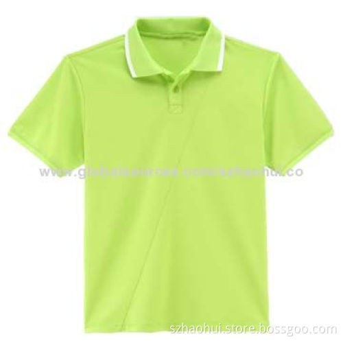 Men's green polo shirt, suitable for uniform and sportswear, size X-3XL